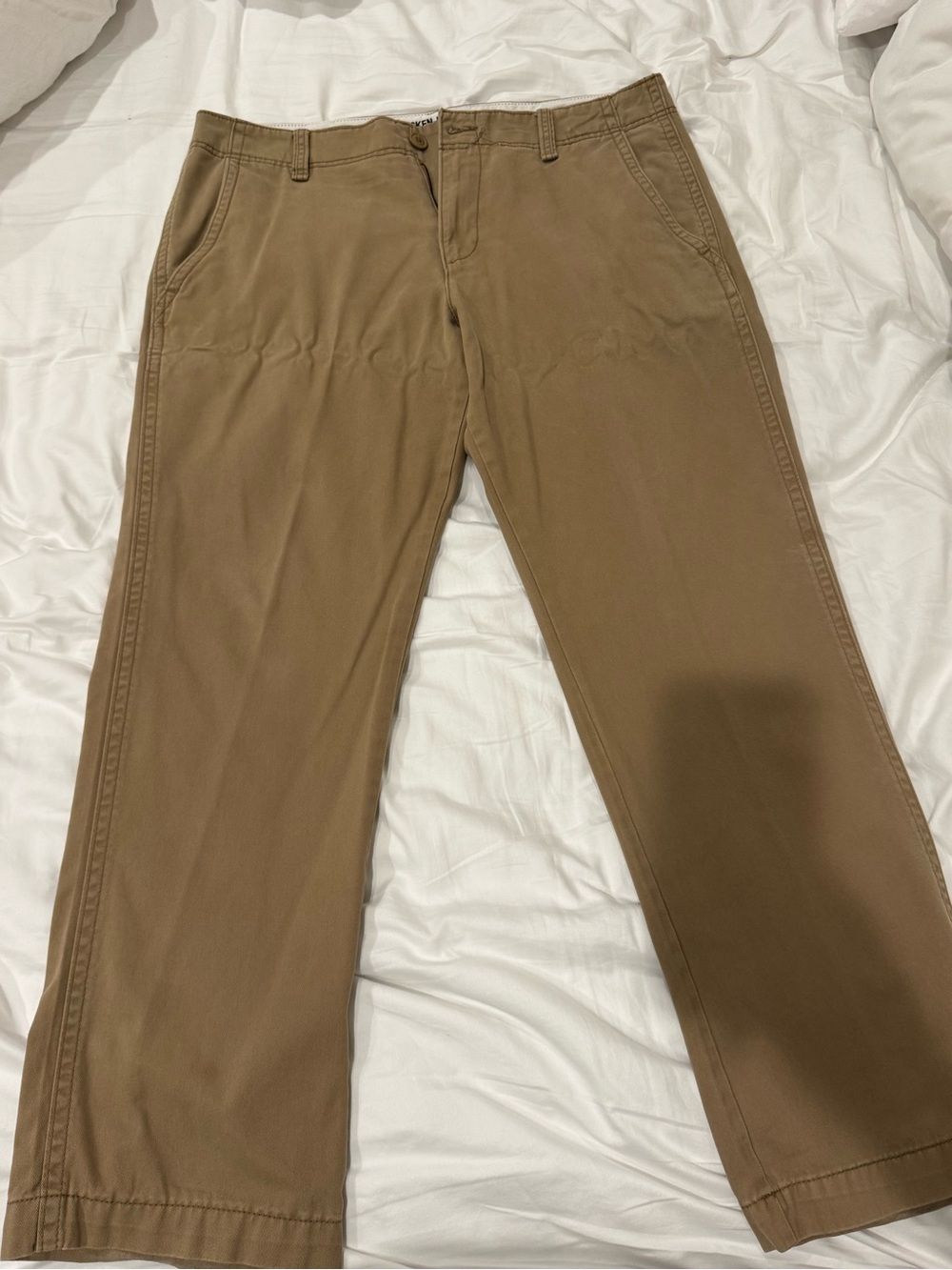 Old Navy Men's Khaki Straight-Leg Chinos - Tan